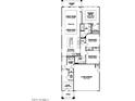 Detailed floor plan showcasing the layout of the home with primary suite, kitchen, and living spaces at 20301 W Turney Ave, Buckeye, AZ 85396