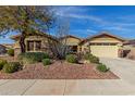 Charming single-story home featuring a well-manicured front yard and a two-car garage at 12320 W Lone Tree Trl, Peoria, AZ 85383