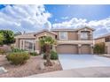 Charming two-story home with desert landscaping including a majestic palm tree at 1473 E Mead Dr, Chandler, AZ 85249