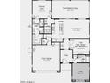 Detailed floor plan showcasing the layout of a house, including the primary suite and outdoor living space at 1508 W Via Del Sol --, San Tan Valley, AZ 85140