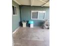 Enclosed back patio with open windows at 934 S Evangeline Ave, Mesa, AZ 85208