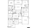 Detailed floorplan showcasing the home's layout including bedrooms, bathrooms, kitchen, and living spaces at 16089 W Harvard St, Goodyear, AZ 85395