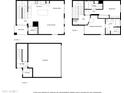 Detailed floor plan showcasing the layout of the home's three floors and garage at 18250 N Cave Creek Rd # 164, Phoenix, AZ 85032