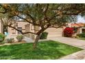 Charming single-story home featuring a tile roof, two-car garage, and well-maintained landscaping at 7818 E Cactus Wren Rd, Scottsdale, AZ 85250