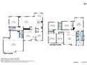 Detailed floorplan showcasing the layout of the first and second floors at 2688 S Racine Ct, Gilbert, AZ 85295