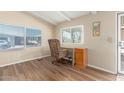 Bright office nook with large windows, perfect for a home office or study area at 5402 E Mckellips Rd # 326, Mesa, AZ 85215