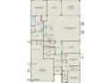 Detailed floor plan showcasing the layout of this house, including the owner's suite and gathering room at 17627 W Palo Verde Dr, Litchfield Park, AZ 85340