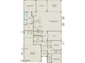Detailed floor plan featuring 3 bedrooms, 2.5 baths, den, gathering room, and 2.5 car garage at 17637 W Rancho Dr, Litchfield Park, AZ 85340
