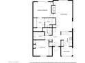 Detailed floor plan showcasing the layout of the home with primary bedroom, living room, and kitchen at 2714 W Desert Cove Ave, Phoenix, AZ 85029