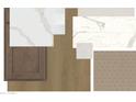 An assortment of design options for flooring, countertops, and cabinetry to customize your new home at 3588 W Horse Trail Way, San Tan Valley, AZ 85144