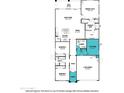 Detailed floor plan showcasing the layout of this home, including bedrooms, bathrooms, and kitchen at 17295 W Via Dona Rd, Surprise, AZ 85387