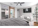 Bright main bedroom featuring an ensuite bathroom and walk-in closet at 36708 N Petra Dr, San Tan Valley, AZ 85143