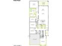 Detailed floor plan of a single-story home featuring an open-concept living area and multiple bedrooms at 366 E Las Perlas Ln, San Tan Valley, AZ 85140