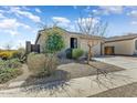 Well-maintained home with gravel landscaping, desert plants, and a two-car garage at 17145 W Hadley St, Goodyear, AZ 85338