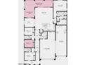 Detailed floor plan showcasing the layout of the kitchen, bedrooms, and living spaces at 5445 N 178Th Ave, Litchfield Park, AZ 85340