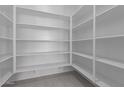 Walk-in pantry with white shelving provides ample storage at 12022 W Marguerite Ave, Avondale, AZ 85323