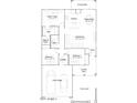 Layout of a home with a 2-bay garage, kitchen, dining room, great room, owner's suite, bedrooms and a courtyard at 24863 N 167Th Dr, Surprise, AZ 85387