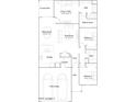 Detailed floor plan showcasing an open-concept layout with three bedrooms, two bathrooms, and a two-bay garage at 15065 W Hackamore Dr, Surprise, AZ 85387