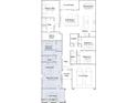 Detailed floor plan showcasing the layout, including bedrooms, kitchen, living spaces, and garage at 3252 W Peak View Rd, Phoenix, AZ 85083