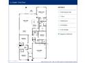 Cobalt - First Floor plan featuring four bedrooms and three bathrooms at 4050 W Nora Dr, San Tan Valley, AZ 85144