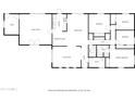 Detailed floor plan showcasing the layout of the home, including bedrooms, bathrooms, kitchen, and living spaces at 8640 S 16Th Pl, Phoenix, AZ 85042