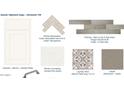 Selection of designer finishes including Benton white cabinets and Oregon Rovere flooring at 12556 W Trumbull Rd, Avondale, AZ 85323