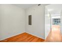 Bright bedroom with hardwood floors and a modern aesthetic at 7137 E Rancho Vista Dr # 6009, Scottsdale, AZ 85251