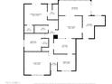 Detailed floorplan showcasing the layout of the home, including the living spaces, bedrooms, and bathrooms at 445 S Omaha --, Mesa, AZ 85206