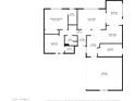 Detailed floor plan showcasing the layout of the home with the dimensions of each room and space, including garage at 5142 E Edgewood Cir, Mesa, AZ 85206