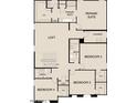 Upstairs floor plan showing primary suite, loft, laundry, and three bedrooms, each with walk-in closets at 5567 S 240Th Ln, Buckeye, AZ 85326