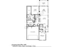 Detailed floor plan showcasing a two-bedroom home with a Primary suite and open-concept kitchen at 41960 W Fiesta Ln, Maricopa, AZ 85138