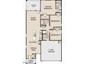 An open-concept floor plan featuring 3 bedrooms, 2 baths, and a 2-car garage at 15660 W Deanne Dr, Waddell, AZ 85355