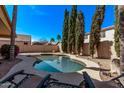 Relaxing backyard pool with lounge chairs, perfect for outdoor enjoyment and entertaining at 6350 S Wilson Dr, Chandler, AZ 85249