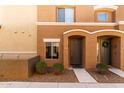 Attractive home exterior showcasing a well-manicured lawn and appealing architectural details at 7726 E Baseline Rd # 134, Mesa, AZ 85209