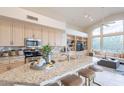 Spacious kitchen featuring a large island, stainless steel appliances, and great lighting at 9113 N 116Th Way, Scottsdale, AZ 85259