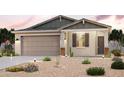 Charming single-story home featuring a neutral color palette, desert landscaping, and inviting front entrance at 18227 W Daley Ln, Surprise, AZ 85387
