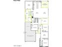 Detailed floor plan showcasing the layout of this home including the primary suite and open living spaces at 1910 E Empeltre Rd, San Tan Valley, AZ 85140