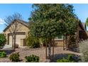 Well maintained lawn and desert landscaping in front of tan stucco home at 19740 W Sherman St, Buckeye, AZ 85326