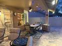 Covered patio featuring outdoor dining and seating area, perfect for relaxing and enjoying the fresh air at 9740 W Rockwood Dr, Peoria, AZ 85382