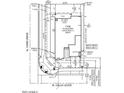 Detailed plot plan showing house elevation, lot dimensions, and surrounding street layout at 14334 W Calle Lejos Rd, Surprise, AZ 85387