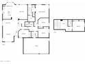 Detailed floor plan showcasing the layout of the home's first and second floors at 4829 E Charleston Ave, Scottsdale, AZ 85254