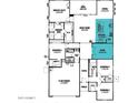 Layout shows a study, great room, owner's suite, and two car garage at 14750 W El Cortez Pl, Surprise, AZ 85387