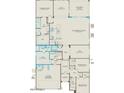 Detailed floor plan showcasing a spacious layout with gathering room and owner's suite at 17651 W Palo Verde Dr, Litchfield Park, AZ 85340