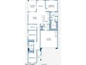 Detailed first floor floor plan showing the layout of the home with three bedrooms, two baths, and an office at 5640 S 253Rd Ave, Buckeye, AZ 85326