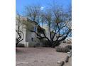 A lovely apartment building with attractive desert landscaping and mature Mesquite trees at 16624 E Palisades Blvd # 101, Fountain Hills, AZ 85268