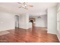 Spacious living room with hardwood flooring and plenty of natural light at 2600 E Springfield Pl # 10, Chandler, AZ 85286