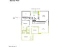 Second floor layout highlighting primary suite with walk-in closet, three bedrooms, and a loft area at 2494 E Tepenade Dr, San Tan Valley, AZ 85140