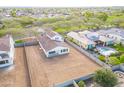 Aerial view of the yard, showing space for landscaping and a pool to make the space your own at 12698 N 153Rd Ave, Surprise, AZ 85379