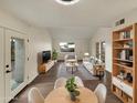 Bright living room with modern decor, a striped rug, and plenty of natural light at 2155 W Farmdale Ave # 24, Mesa, AZ 85202