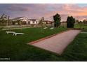 Outdoor bocce ball court, cornhole, and manicured lawns create a relaxing atmosphere at 21975 S 193Rd Way, Queen Creek, AZ 85142